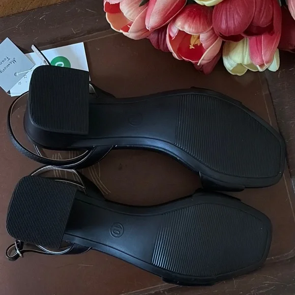 NWT A New Day Shannon Black Ankle-Strap Sandals Size 10 - Picture 8 of 8